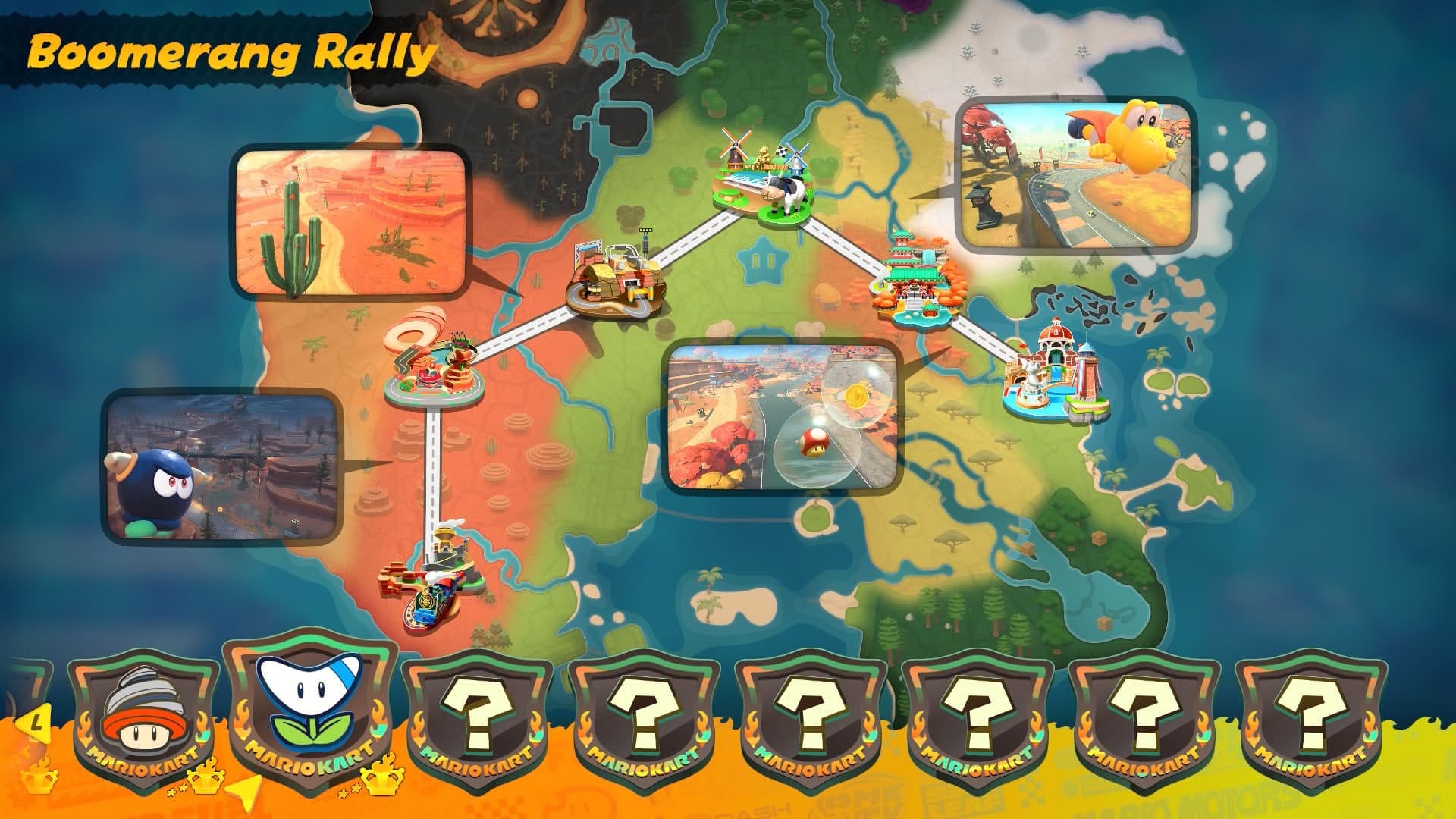 The new Boomerang Rally Route.
