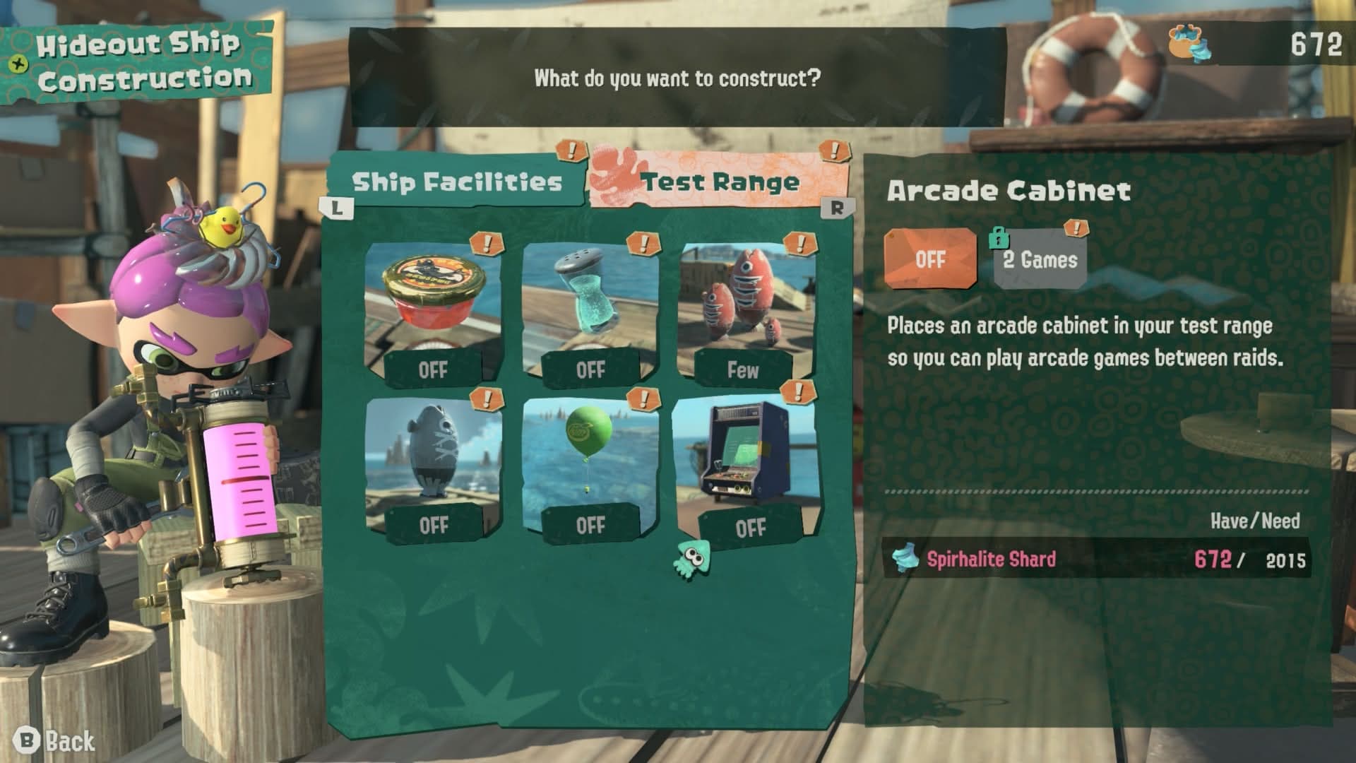 The arcade cabinet in Splatoon Raiders costs 2015 Spirhalite to build initially, a reference to the original game's release year.